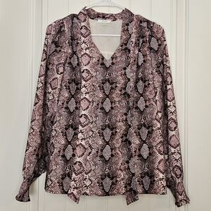 Jade Melody Tam Snake Print Pop Over Top